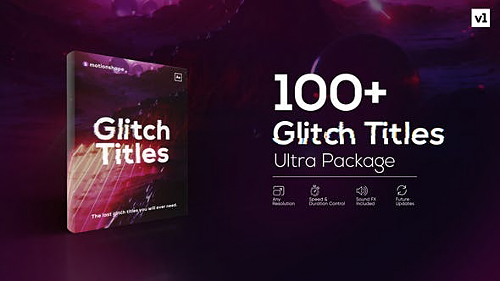 Glitch Titles Pack 23967708 - Project for After Effects (Videohive)