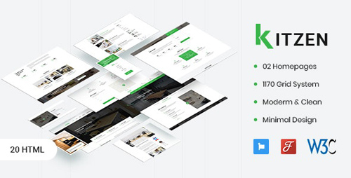 ThemeForest - Kitzen v1.0 - Modern Kitchen HTML Template - 23462494