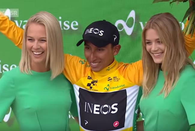 Колумбиец Берналь выиграл седьмой этап на велогонке «Тур Швейцарии»