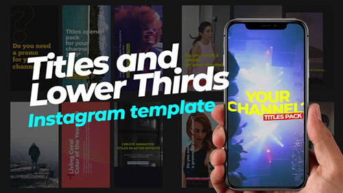 70 Instagram Stories | Titles and Lower Thirds - Project for After Effects (Videohive)