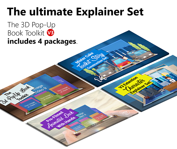 3D Pop-Up Book Explainer Toolkit & Story Pack V3 - Project for After Effects (Videohive)