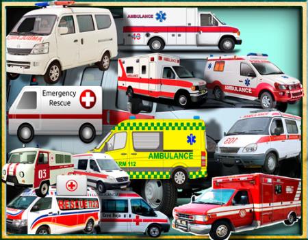 Png клипарты - Машины скорой помощи