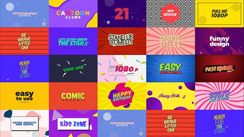 Dynamic Cartoon Titles V.2 - Project for After Effects (Videohive)