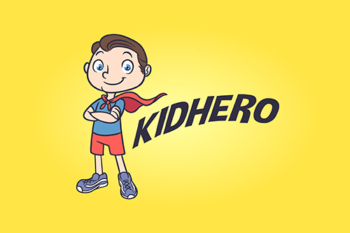 Kid Hero - Superhero Mascot Logo