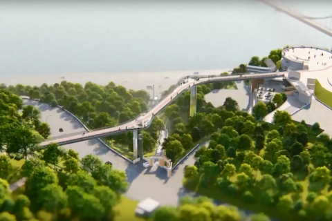 ГБР отворило девало по факту вероятного хищения 11 млн гривен при сооружении новоиспеченного киевского пешеходного моста