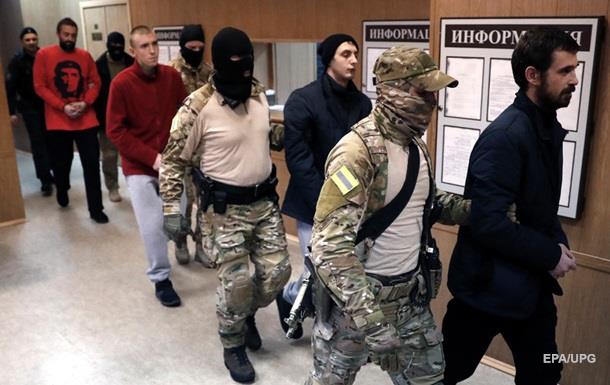 В РФ выдвинули выдвинули обвинения 18 украинским морякам