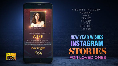 New Year wishes for Loved Ones I Instagram Stories - Project for After Effects (Videohive)