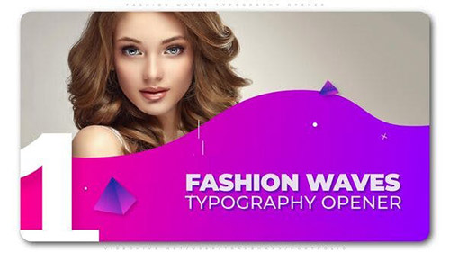 Fashion Waves Typography Opener - Project for After Effects (Videohive)
