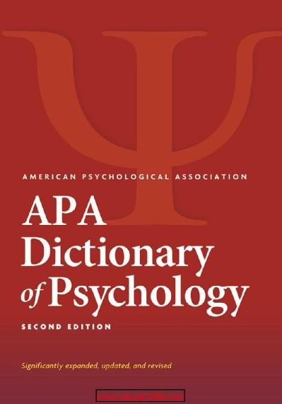 APA Dictionary of Psychology 2nd Edition