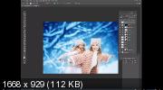 Снежная зима. 5 разных техник обработки в программе Photoshop (2019)